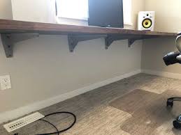 New Floating Desk Floating Desk Diy Office Desk Home Office Design