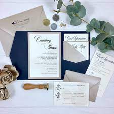 Navy And Champagne Wedding Invitations Navy And Tan Wedding Etsy Wedding Invitations Champagne Etsy Wedding Invitations Wedding Invitations