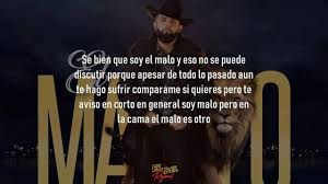 Letra y acordes de guitarra. El Malo Carin Leon Letra Lyric Youtube