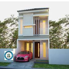 Desain rumah ukuran 6x8 meter druckerzubehr 77 blog sumber : Desain Rumah Lantai 2 Dengan Lebar 4 Meter Berserta Rencana Anggaran Biaya Rab Homeshabby Com Design Home Plans Home Decorating And Interior Design