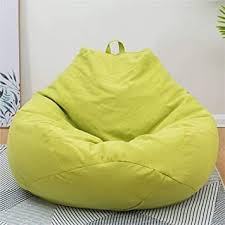 Lazy Sofas Cover Chairs Without Filler Linen Cloth Lounger Seat Bean Bag Puff Couch Tatami Living Room In 2020 Large Bean Bag Chairs Bean Bag Sofa Bean Bag Chair Sofa