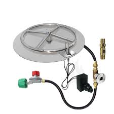 Starfire Designs Round Fire Pit Burner Kit Spark Ignition Diy Propane Fire Pit Fire Pit Kit Round Fire Pit