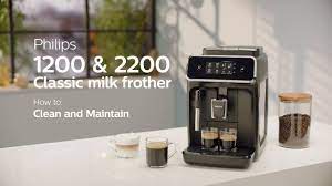 It is advisable to descale your coffee maker about twice a month to keep it in good working condition and ensure that every pot of coffee turns out tasty and pure. Philips Series 1200 2200 Automatic Coffee Machines How To Clean And Maintain Youtube