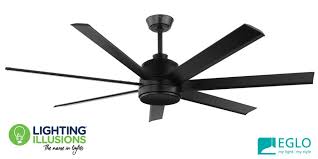 Ceiling fan from home decorators collection is manufactured with the latest technology. Matt Black Eglo Tourbillion 80 7 Blade Dc Indoor Outdoor Ceiling Fan With Remote Control Lighting Illusions Online
