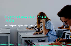 Os exames nacionais também sofreram alterações, tendo sido adiados para julho e setembro. Exames Finais Nacionais 2020 Informacao Complementar