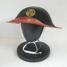 Samurai Jingasa Japanese Traditional Triangle Hat Protector Aoi Family Crest New Japanese Traditional Family Crest Samurai