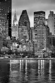 Black And White New York City Skyline Pin On Cities