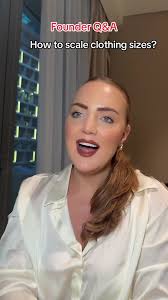 How Scaling works in sizing. #founder #fashiontok #sizing #fashionbrand  #melissaphair