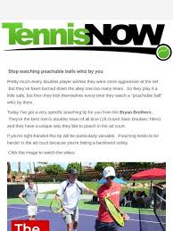 The coach feeds and a baseline duel football tennis in teams with a pass. Tennis Express Our New Favorite Poaching Tip In The Ad Court Milled