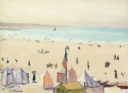 Artwork By Albert Marquet La Plage Des Sables D Olonne Made Of Oil On Canvasboard Art Illustration Art Art Painting