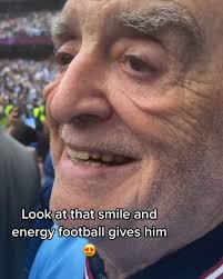He took his 84-year-old grandfather to Manchester City's title-clinching  match 🥺, (via charliemoose_/Instagram)