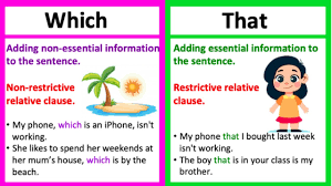(see a list of all the exercises about relative clauses here.) we can use relative clauses to join two english sentences, or to give more information about something. Which Vs That What S The Difference Learn With Examples Youtube