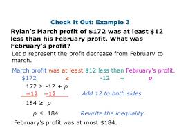 Inequality Word Problems