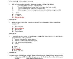 Soalan h.etnik dari kuiz 2173 (set a) bab 1 1. Contoh Soalan Hubungan Etnik Kuora M