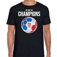 Op de derde dag van het ek is het vanaf 15.00 uur de beurt aan engeland en kroatië om in actie te komen. Ek Wk Voetbal Shirt Kroatie Fan We Are The Champions Zwart Voor Heren Fun En Feest