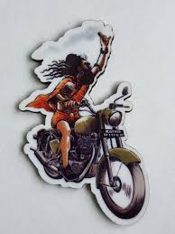 Buy IndiHaatStore India Fridge Magnet of a Indian Sadhu Riding a Bike with Karma  Rider Name Plate, Cheeky, Funky One of a Kind Gift 3.5"x2.5" inches Approx  (Licensed Artwork) Online at Low