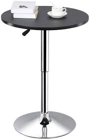 This charley counter height dining table provides great versatility with available matching backless saddle stools for expanded entertaining and this 3 piece pub table set is a modern contemporary dining set for two. Amazon Com Topeakmart Adjustable Round Pub Table Counter Bar Height Mdf Top Table 306 Swivel Bar Tables Tall Cocktail Tables Bistro Table Furniture Decor