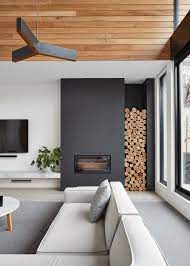 Modern living room designs that feature a fireplace look inviting to guests and allow homeowners to enjoy their living spaces more. Photo 3 Of 6 In 6 Essentials You Need For Your Next House Hunt And 4 Living Room Diy Living Room Modern Trendy Living Rooms