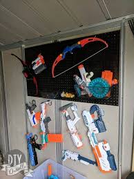 Diy nerf gun storage inspiration made simple. Outdoor Storage For Toys With A Kids Garage Diy Danielle