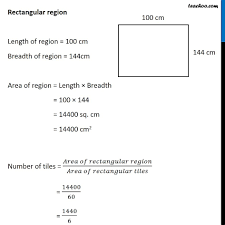 How much are 5 inches in centimeters? Ex 10 3 12 How Many Tiles Whose Length And Breadth Are 12 Cm 5 Cm