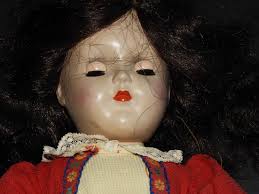 Vintage IDEAL TONI DOLL P91 Black Hair Original Dress 1950's 16"