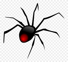 Black transparent watercolor brush stroke. Black Widow Spider Clip Art Spider Clipart Png Transparent Png 733652 Pinclipart