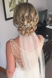 Wedding Hairstyles With Straight Hair 40 Different Types Of Wedding Hairstyles That Look Gorgeous We Blonde Wedding Hair Curly Wedding Hair Blonde Bridal Hair