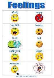 Learning New Words Feelings Emotions Words Word Cards