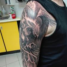 Dengan kecanggihan yang ditawarkan oleh android, tentunya sangat memungkinkan penggunanya untuk mengubah tampilan ponselnya termasuk wallpaper. Instagram Media By Jacek Fleran Tattoo Made In 2016 Tattoo Tattooart Art Artistic Tattooartist Blacktattoo Blackandgrey Realistic Realist Tato Phoenix