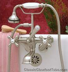 Check spelling or type a new query. Clawfoot Tub British Telephone Faucet W Hand Held Shower Classic Clawfoot Tub