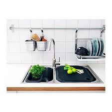 Ikea Grundtal Dish Drainer Stainless Steel Ikea Dish Drainers Space Saving Kitchen