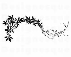 Jungle Vine Svg Decorative Vine Svg Jungle Vine Clipart Etsy Vine Drawing Flower Vine Tattoos Clip Art