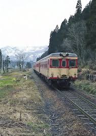 米坂線 昭和５４年 羽前松岡駅付近 鉄道 写真 キハ 旅
