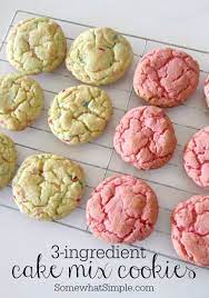 3 Ingredient Cake Mix Cookies Recipe Recipes Using Cake Mix Cake Mix Cookies 3 Ingredient Cakes
