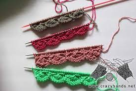 Knitting in the cardigan bands. How To Knit Scalloped Border Edging Crazy Hands Knitting