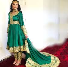Afghani Green Nekah Wedding Dress Afghan Wedding Dress Afghan Dresses Afghan Wedding