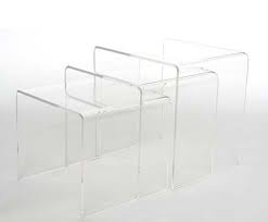See Through You 5 Clear Acrylic Tables Nesting End Tables End Tables Acrylic Coffee Table