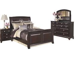 Ashley Ridgley 4pc Bedroom Set E King Sleigh Bed Dresser Mirror One Nightstand In Dark Brown Ashley Bedroom Furniture Sets Ashley Furniture Bedroom Bedroom Set