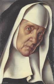 Salvador Dali and Tamara de Lempicka, New York 1941, The Mother Superior  1935 , Oil. 📸 Photographed by Nicholas W. Orloff 1890-1961