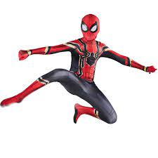 Covers you from head to toe. Iron Spiderman Costume Cosplay Kids Superhero Costume Boys Jumpsuit Suit Halloween Costume For Kids Carnival Party Dress Up Premiumflumasks