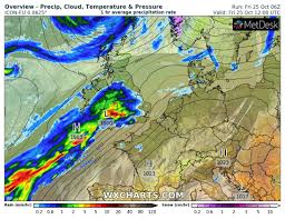 A vector map can easily be scaled up or down to any size you want without loss of quality. A Cyclone With Severe Winds Will Push Across Western Europe North Sea Into S Scandinavia This Afternoon And Tonight Oct 25 26th Severe Weather Europe