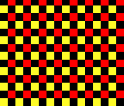 Black And Red Checkered Pattern Checkered Red Yellow Black By Cozyreverie Checker Mosaic Blocks Square Geometric Checkerboard Squares Quilt Yellow Black Colourful Fabrics Red Yellow