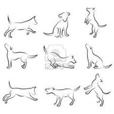 Baying Beagle Simple Lines Dog Tattoo Dog Tattoos Dog Drawing