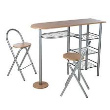 Table de cuisine but pas cher. Table Bar 2 Chaises Pliantes Tipunch Gris Et Hetre Meuble Bar Table Bar Meuble Bar Pas Cher