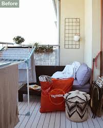 Here she explains the issues with the balcony, and the inspiration behind this makeover: Balcony Before After Creative Makeover Ideas Balcony Decoration Eco Friendly Garden Ideas