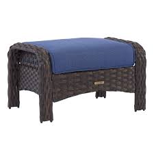 So you should follow the expert reviews of our most of the peoples like to take advantage of the opportunity to relax and socialize outside the home. Better Homes Gardens 2 Piece Wicker Patio Ottoman Set With Blue Cushions Walmart Com Walmart Com
