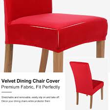 From modern to eclectic and contemporary dining. Buy Smiry Velvet Stretch Dining Room Chair Covers Soft Removable Dining Chair Slipcovers Set Of 4 Red Online In Taiwan B077xx2bnh