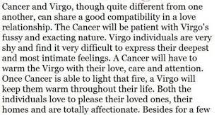 Love match compatibility between cancer man and virgo woman. Liam Payne Is A Virgo By The Way I M Happy Virgo And Cancer Virgo Love Cancer Zodiac Facts