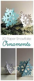 Handmade 3d Snowflake Ornaments Paper Christmas Ornaments Christmas Snowflakes Crafts Diy Christmas Snowflakes