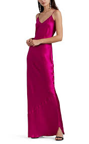 Nili Lotan Silk Charmeuse Slip Gown Barneys New York Silk Slip Dress Outfits Slip Dress Outfit Dresses